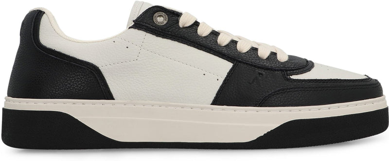 Represent Initial Leather Low-Top Sneakers