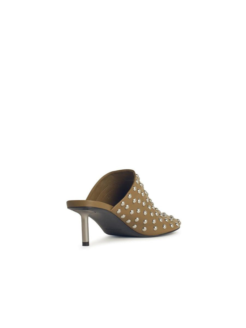 Jil Sander Chimera Green Leather Mules