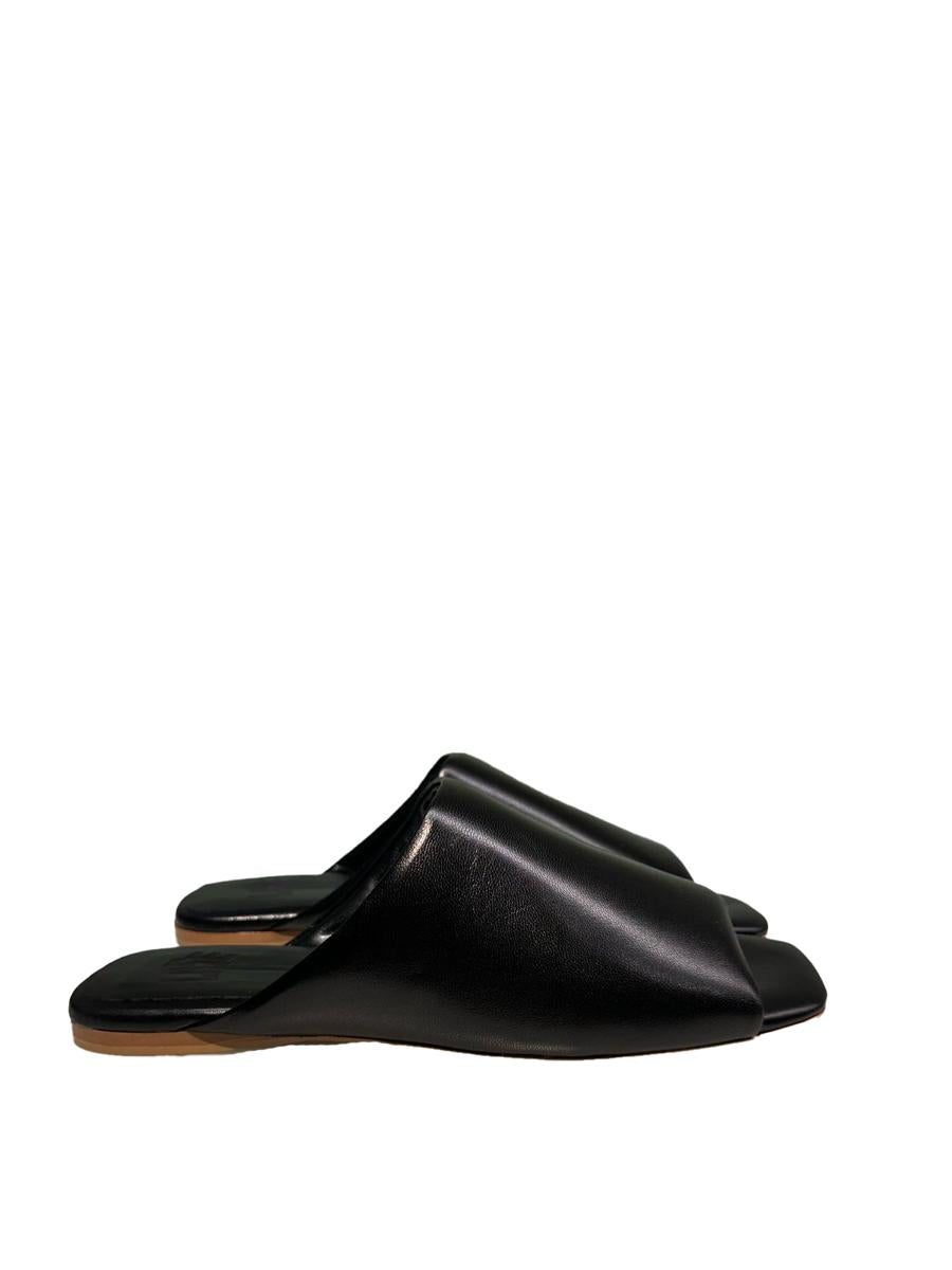 La Rose Sabot Nappa Black