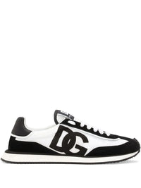 Dolce & Gabbana Suede And Mesh Dg Cushion Sneakers Shoes