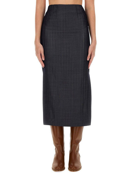 Etro Wool Blend Pencil Skirt