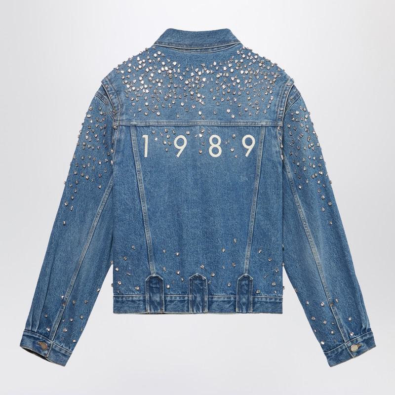 1989 Studio Denim Trucker Jacket Crystals