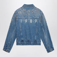 1989 Studio Denim Trucker Jacket Crystals