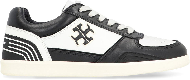Tory Burch Clover Court Leather Low-Top Sneakers