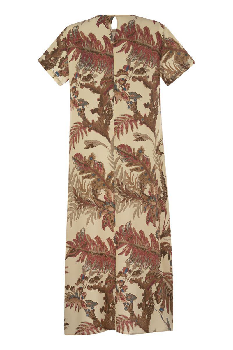 Weekend Max Mara Revere - Printed Silk T-Shirt Dress