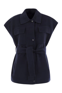 Weekend Max Mara Elegia - Wool Waistcoat With Belt