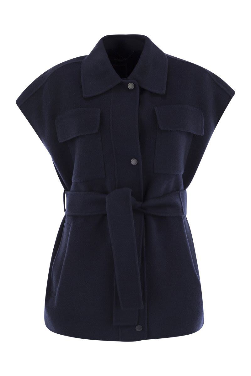 Weekend Max Mara Elegia - Wool Waistcoat With Belt