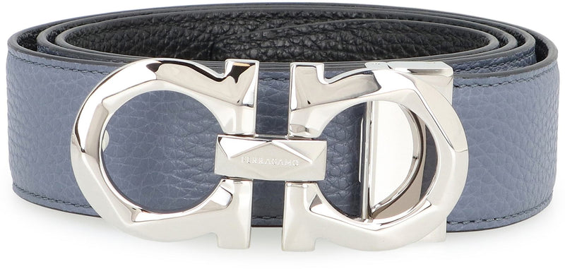 Salvatore Ferragamo Gancini Reversible Leather Belt