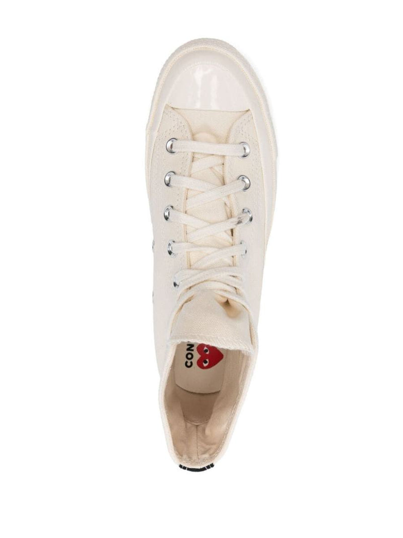 Converse X Comme Des Garçons Play Small Red Heart High-Top Sneakers Shoes