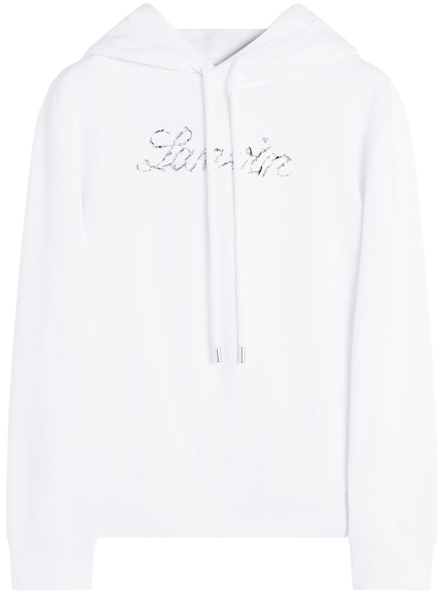 Lanvin Hoodie Logo Manuscrit Brodé Clothing