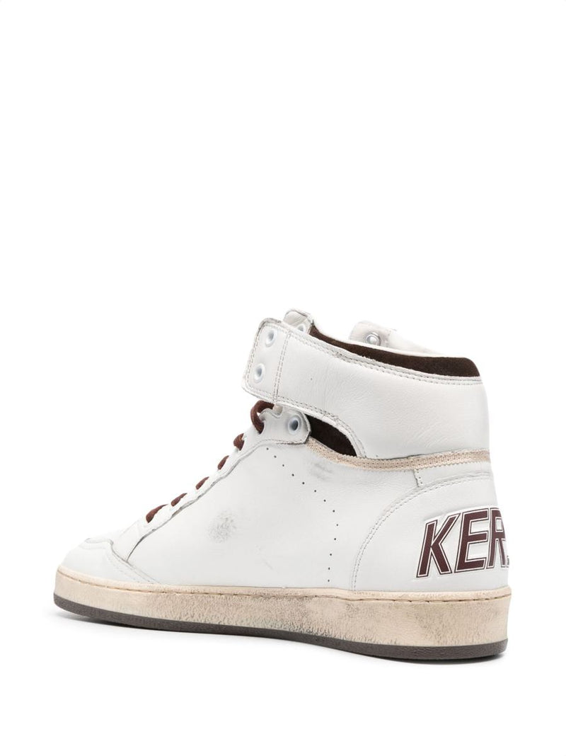 Golden Goose Sky Star Nappa Upper And Spur Nylon Tongue Suede Star