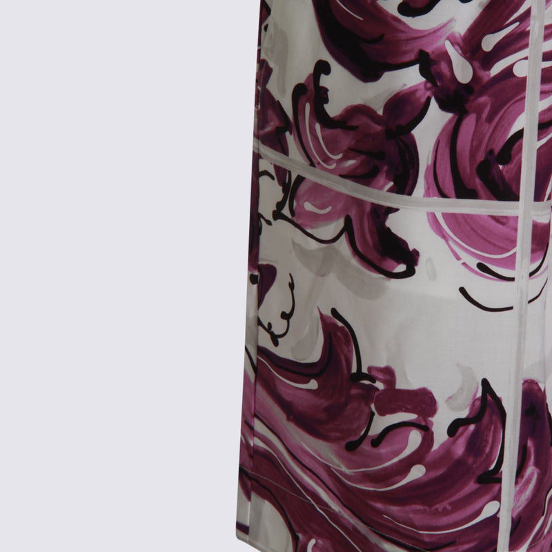 Dolce & Gabbana Pink And White Cotton Shorts