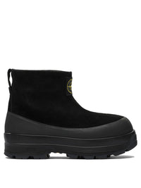 Stone Island Suede Leather Ankle Boots