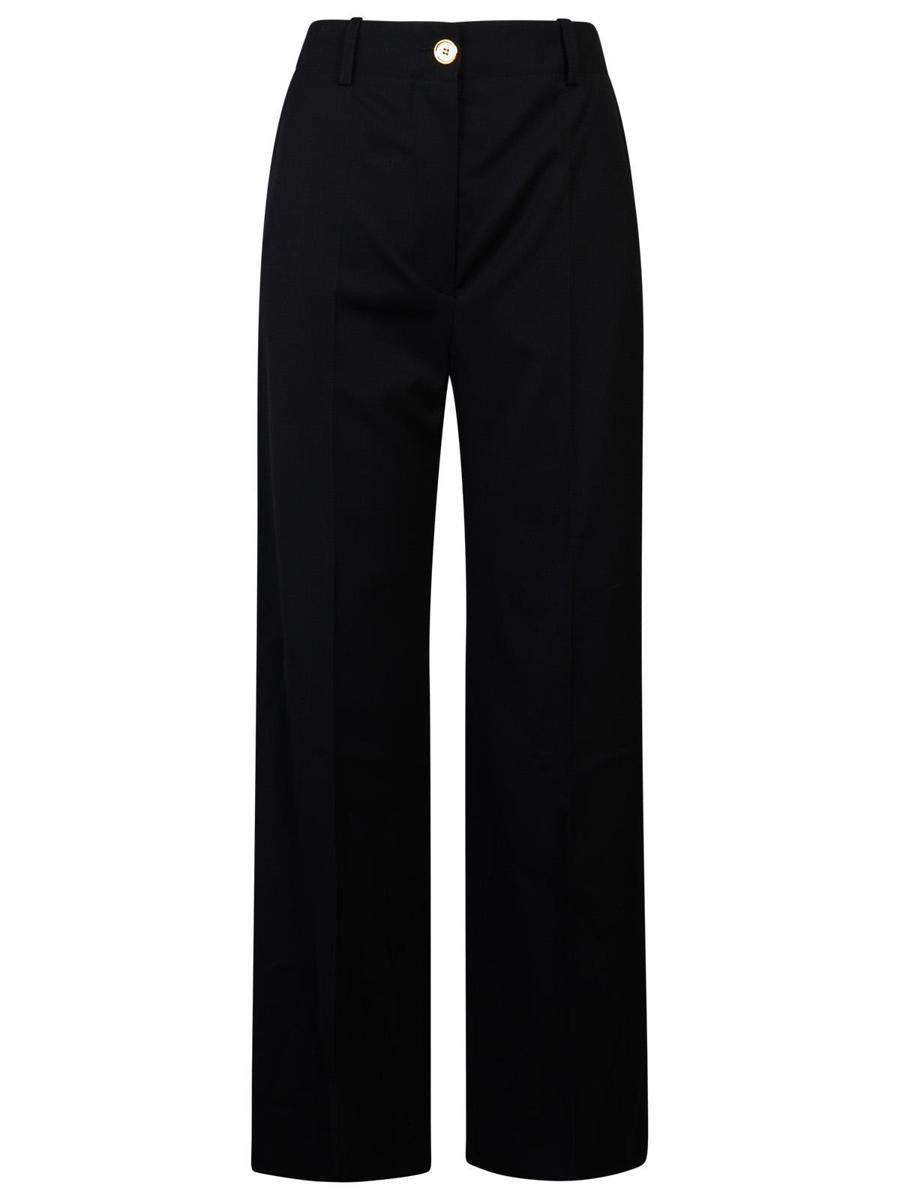Patou Black Virgin Wool Pants