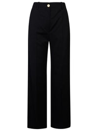 Patou Black Virgin Wool Pants