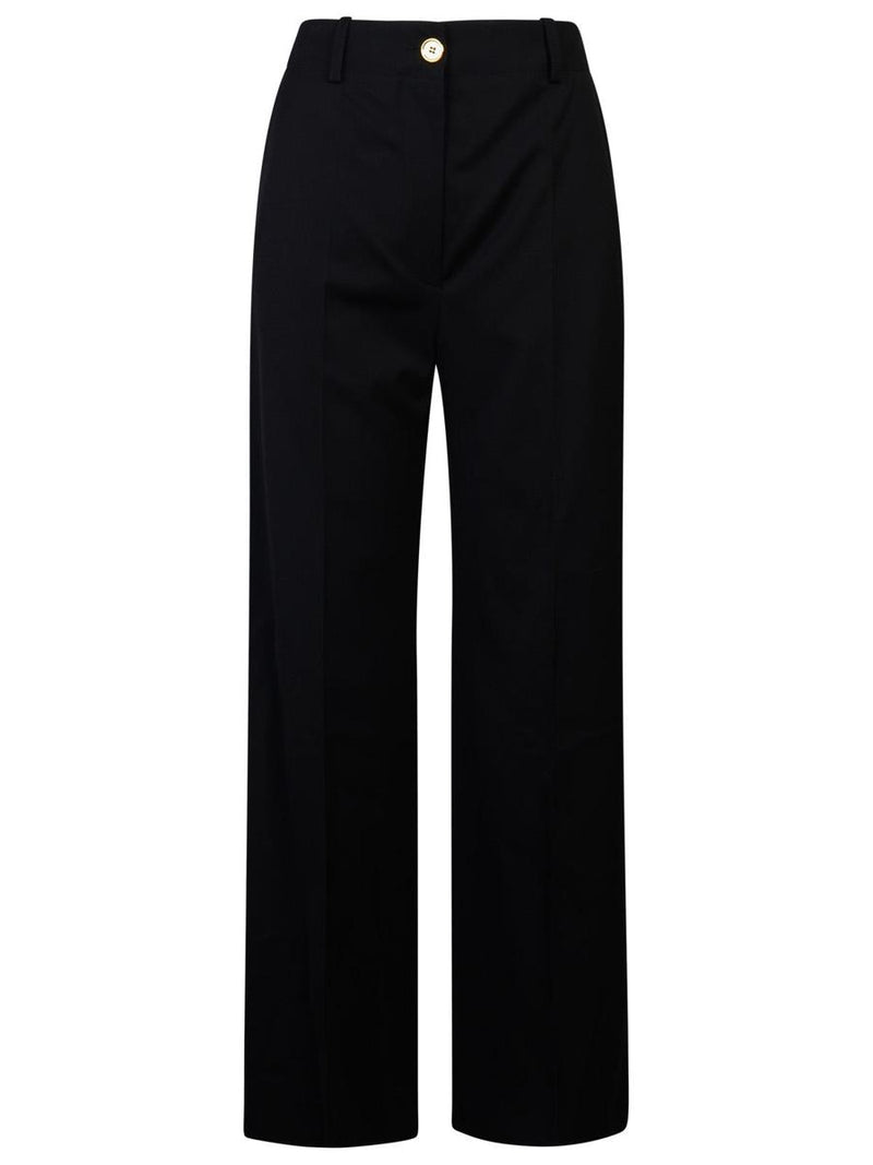 Patou Black Virgin Wool Pants