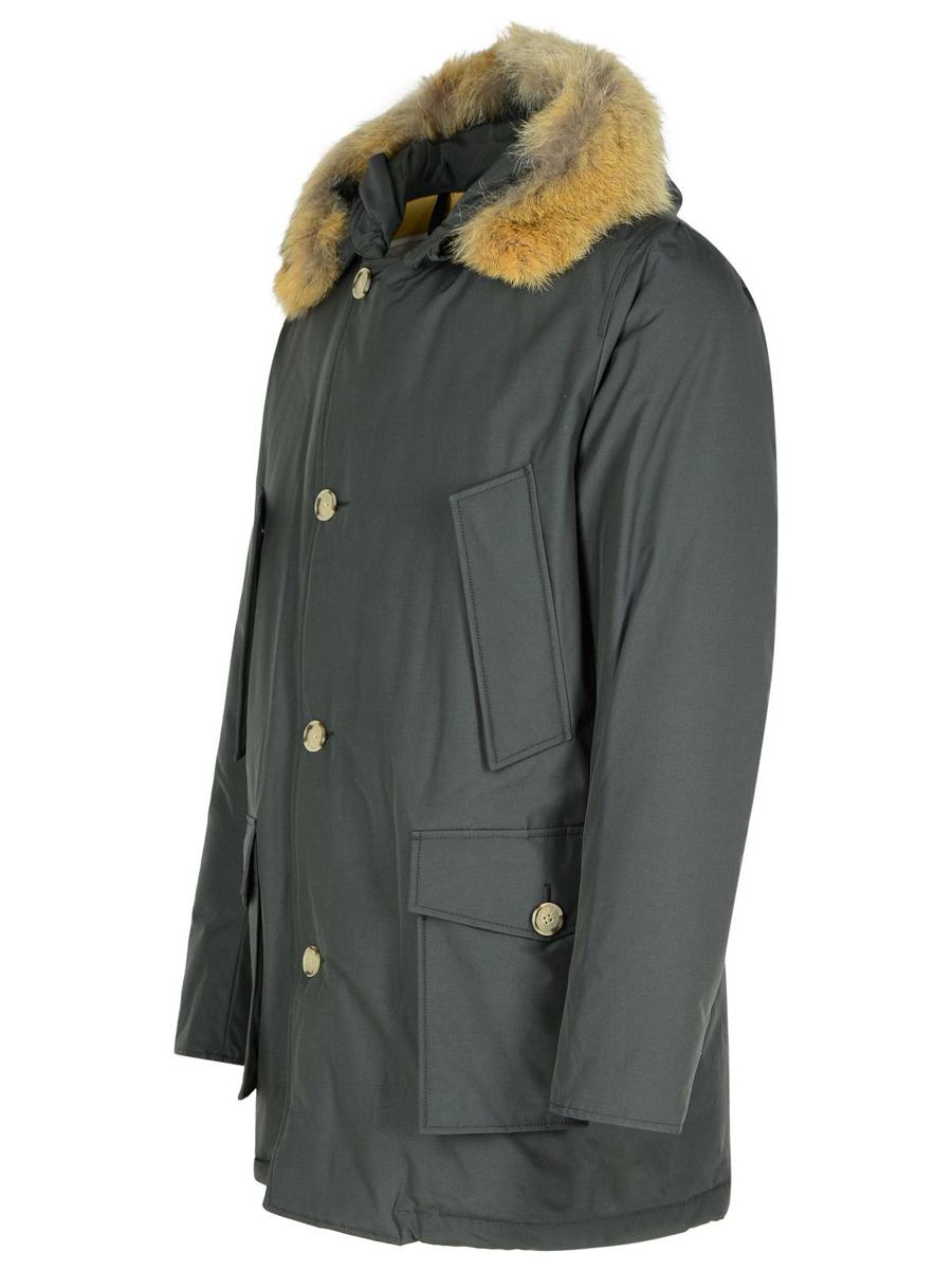 Woolrich 'Artic' Grey Cotton Blend Parka