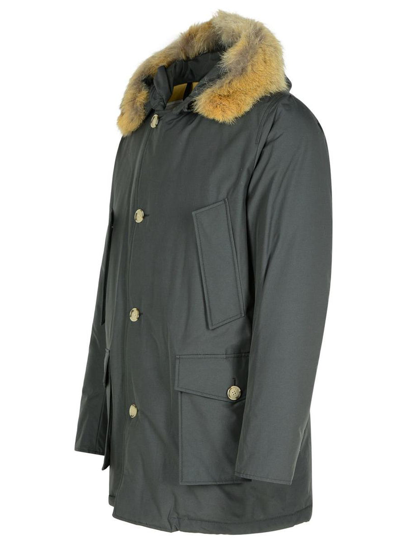 Woolrich 'Artic' Grey Cotton Blend Parka