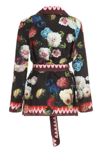 Dolce & Gabbana Printed Silk Pajama Blouse