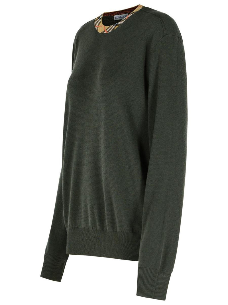 Burberry 'Michael' Dark Green Wool Sweater