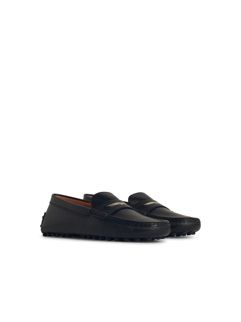 Tod'S Black Leather Loafers