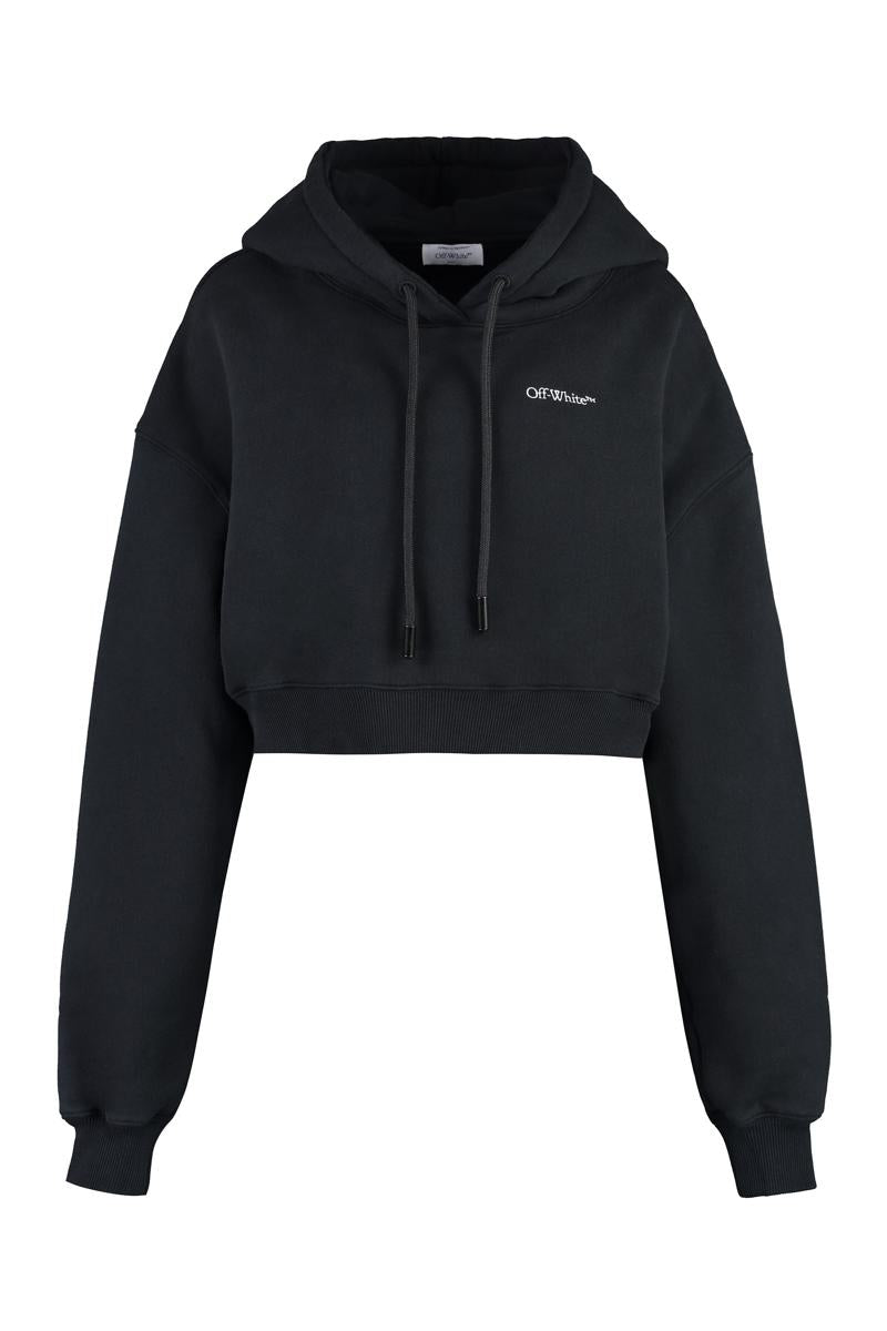 Off-White Cropped Hoodie