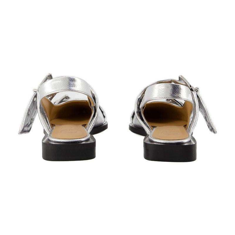 Ganni Feminine Buckle Ballerinas