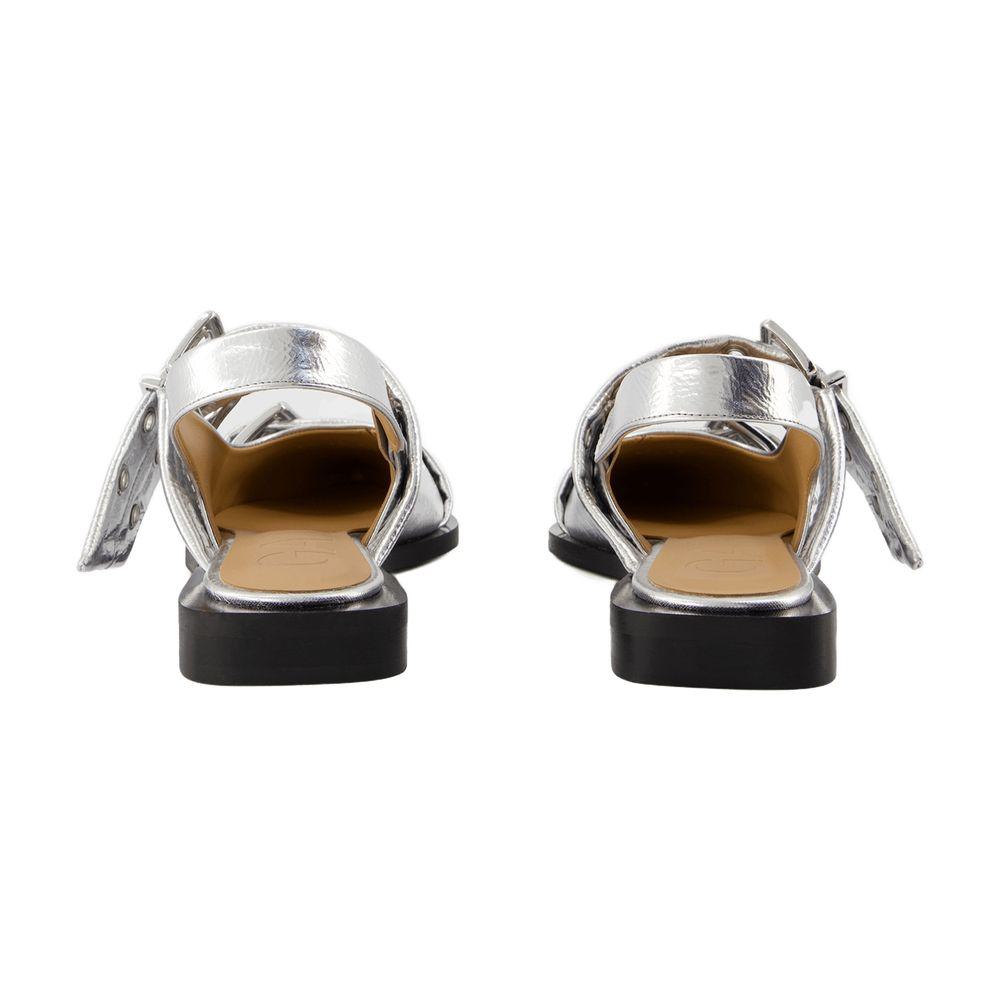 Ganni Feminine Buckle Ballerinas
