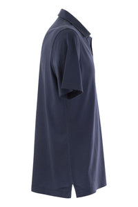 Fedeli Cotton Polo Shirt With Open Collar