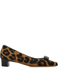 Salvatore Ferragamo Horsehair Printed Pirri Pony Décolleté Shoes