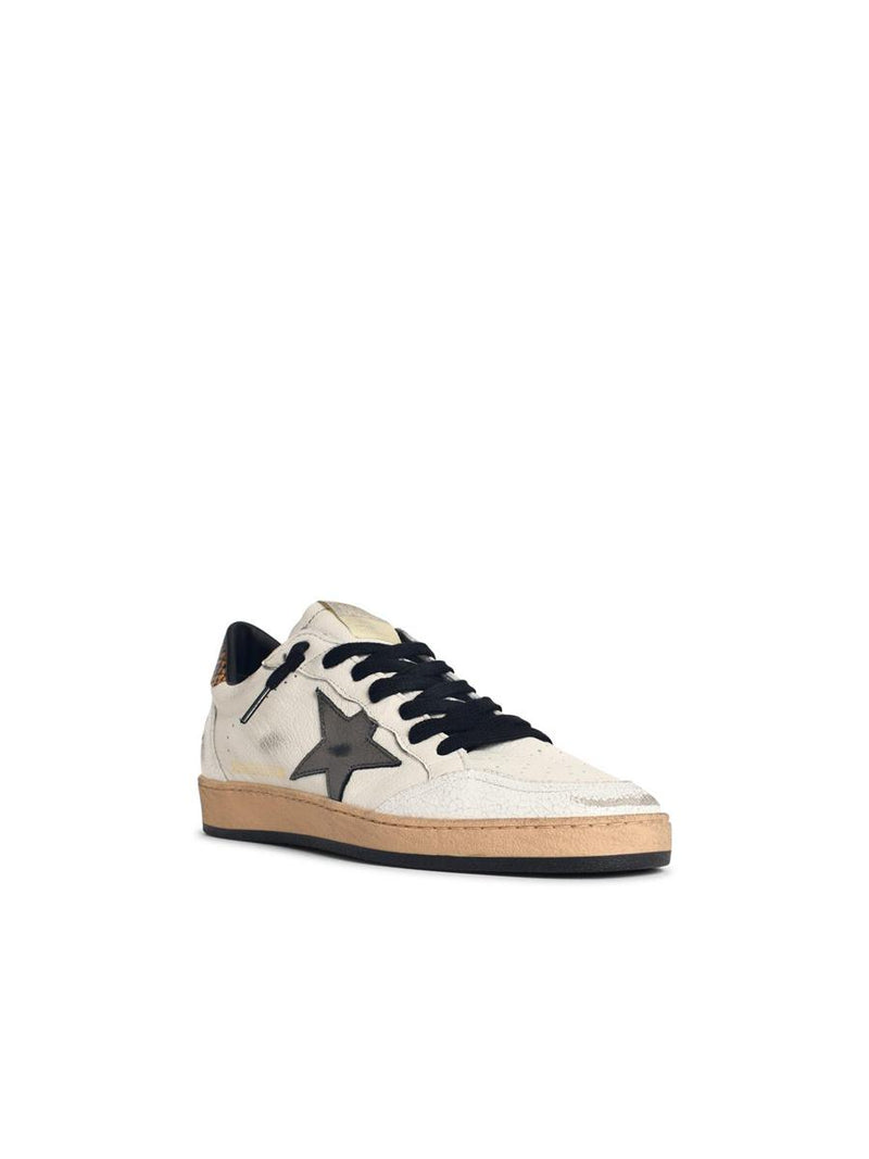 Golden Goose 'Ball Star' White Leather Sneakers