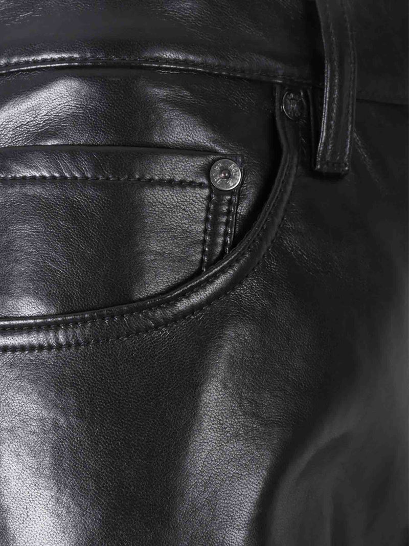 Agolde Straight Leather Pants