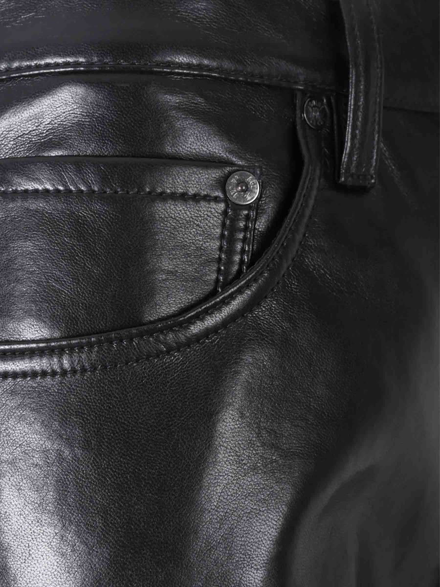 Agolde Straight Leather Pants