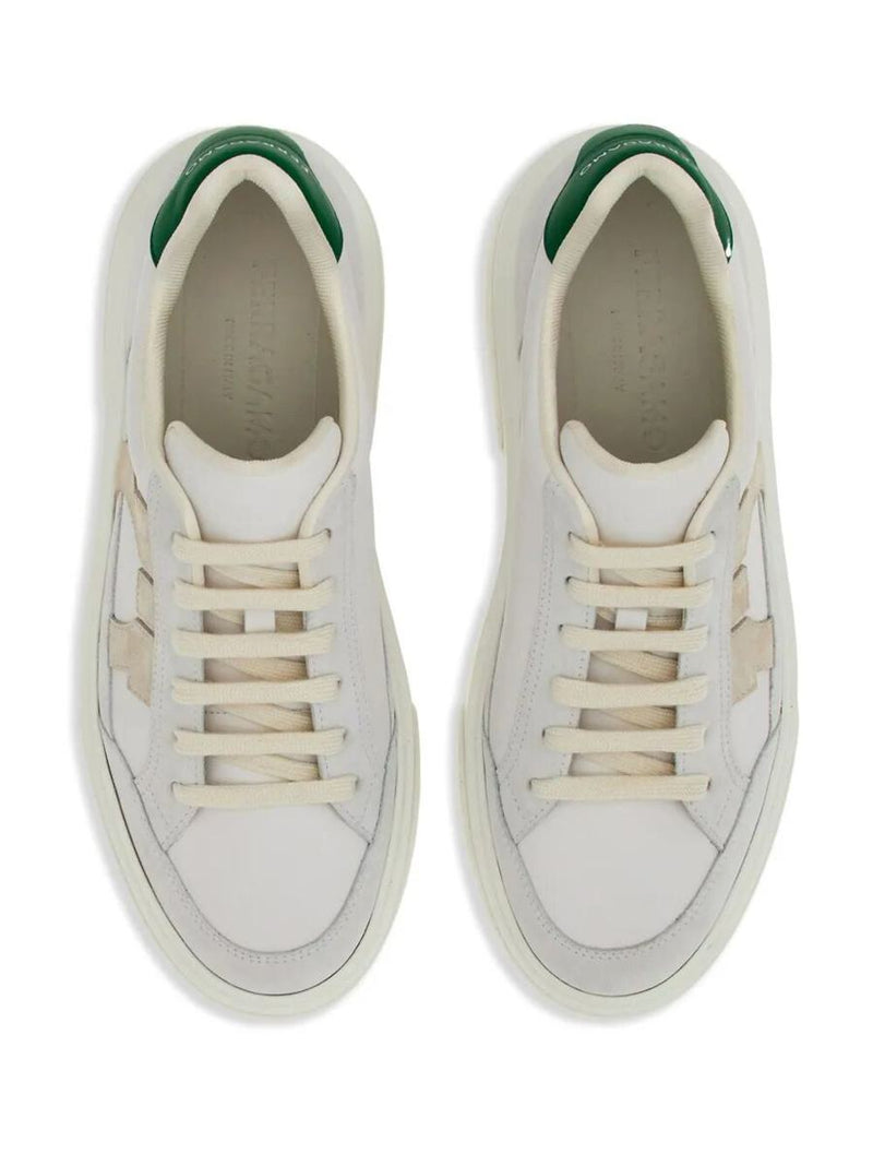 Salvatore Ferragamo Cassina Leather Sneakers With Gancini Patch Shoes
