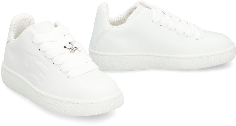 Burberry Box Leather Low-Top Sneakers