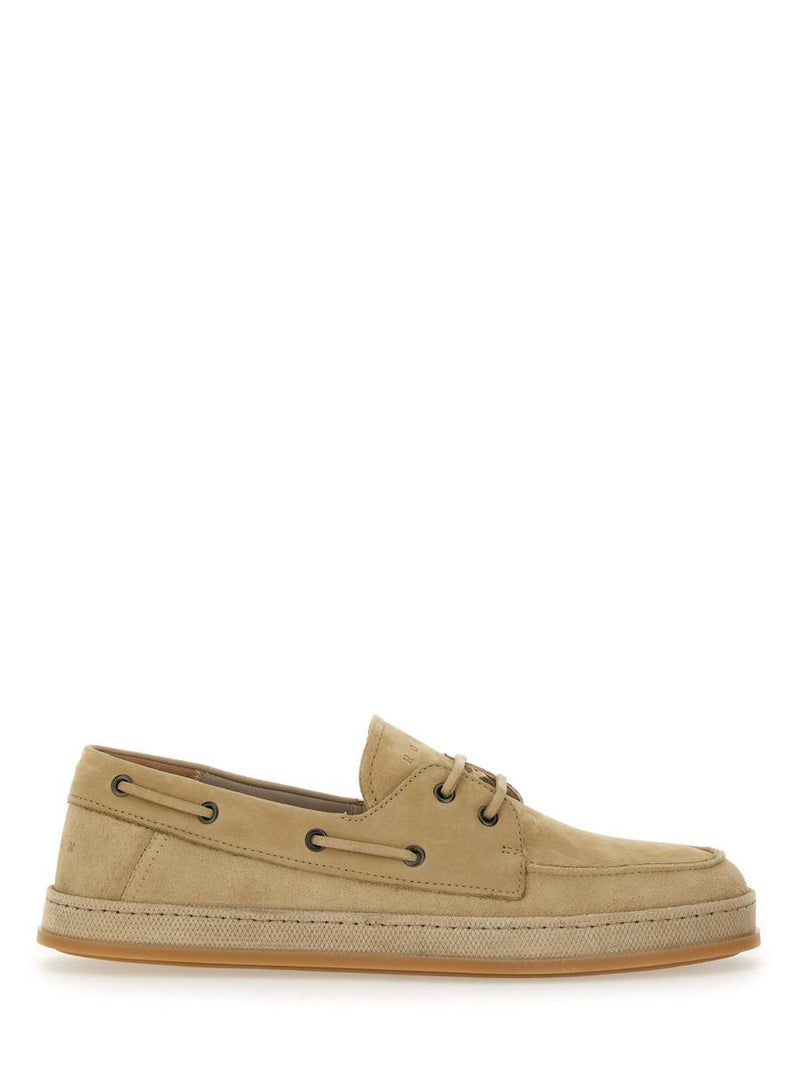Hogan Leather Boat Moccasin