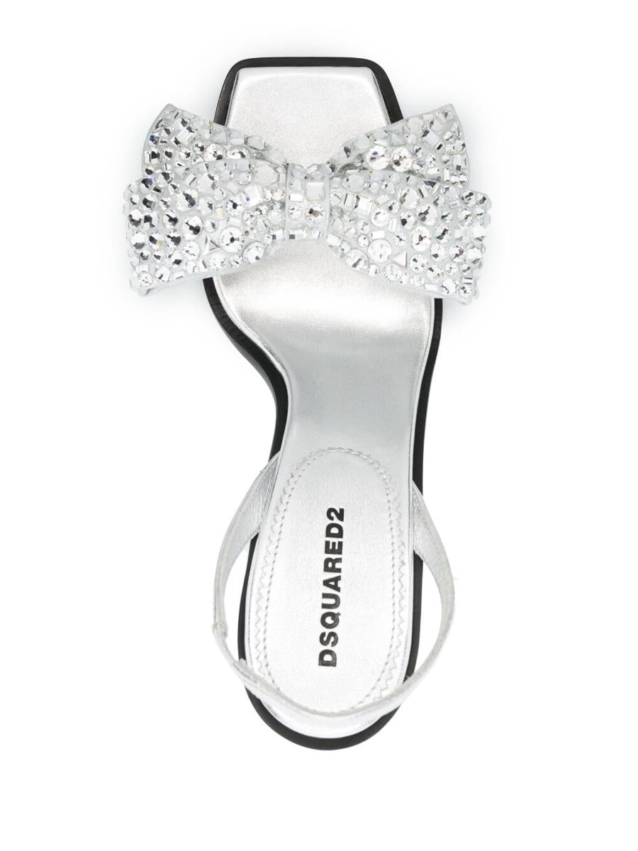 DSQUARED2 Rhinestone Details Heel Sandals