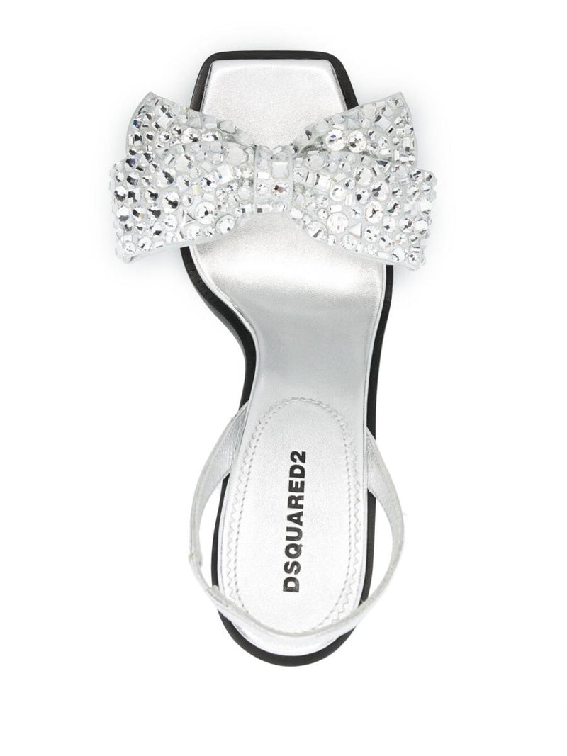 DSQUARED2 Rhinestone Details Heel Sandals