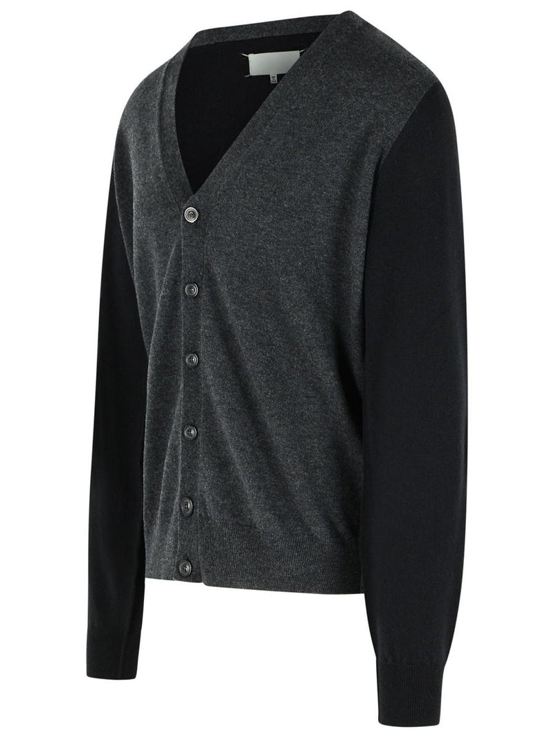 Maison Margiela Grey Wool Cardigan