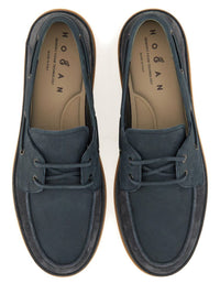 Hogan Leather Boat Moccasin