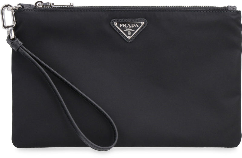 Prada Re-Nylon Pouch-Bag With Logo