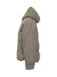Brunello Cucinelli Brunello Cucinelli Brown Hooded Down Jacket