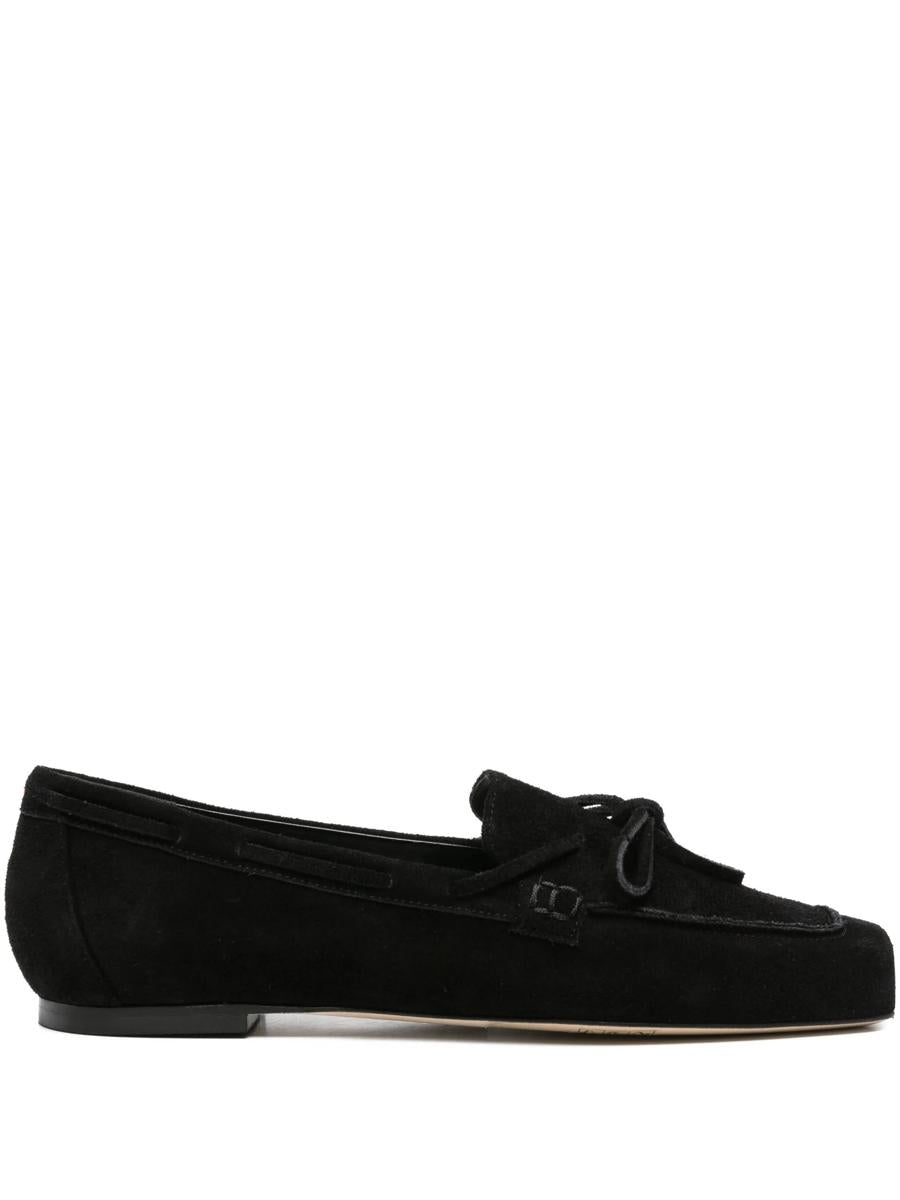 Aeyde Jasper Cow Suede Leather Black Shoes