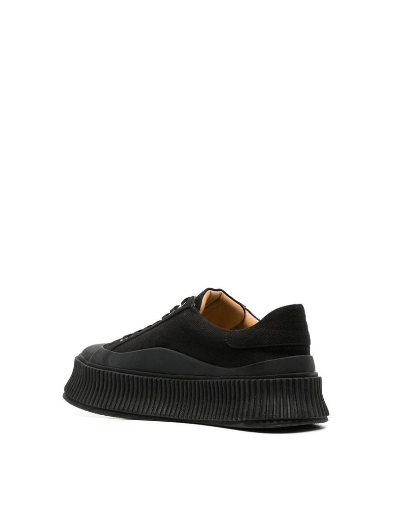 Jil Sander Low Laced Sneakers With Vulcanized Rubber Sole Shoes
