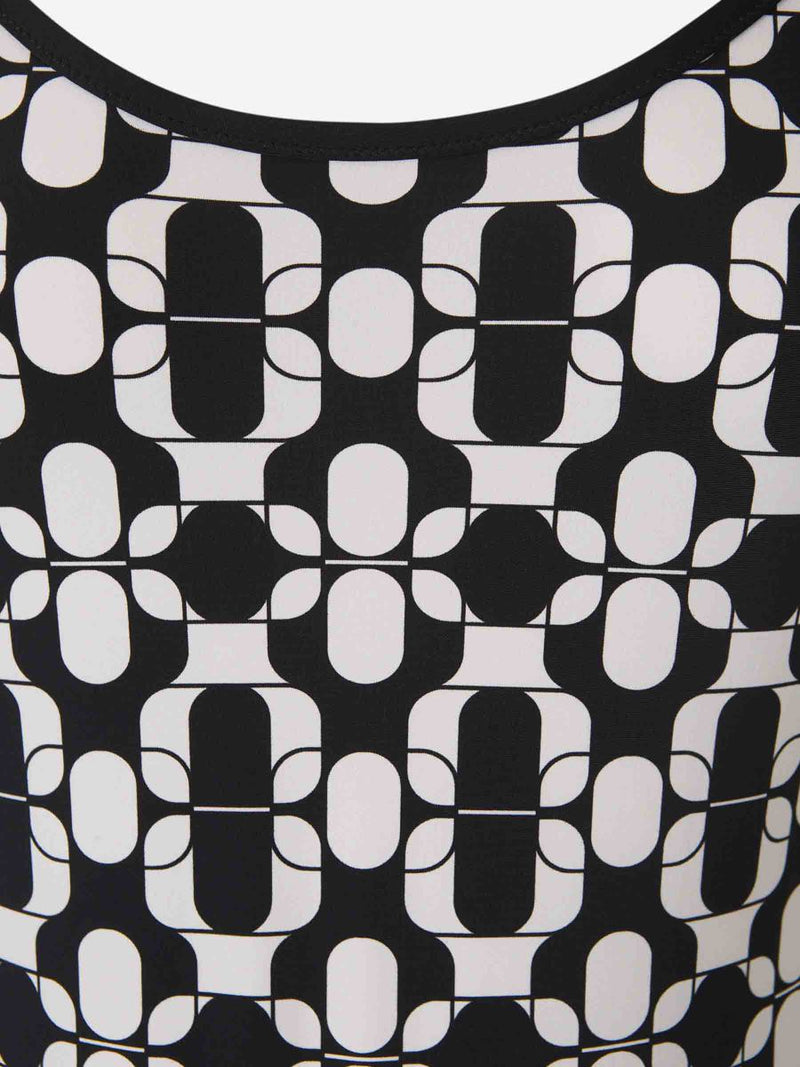Moncler Printed Elastic Swimsuit