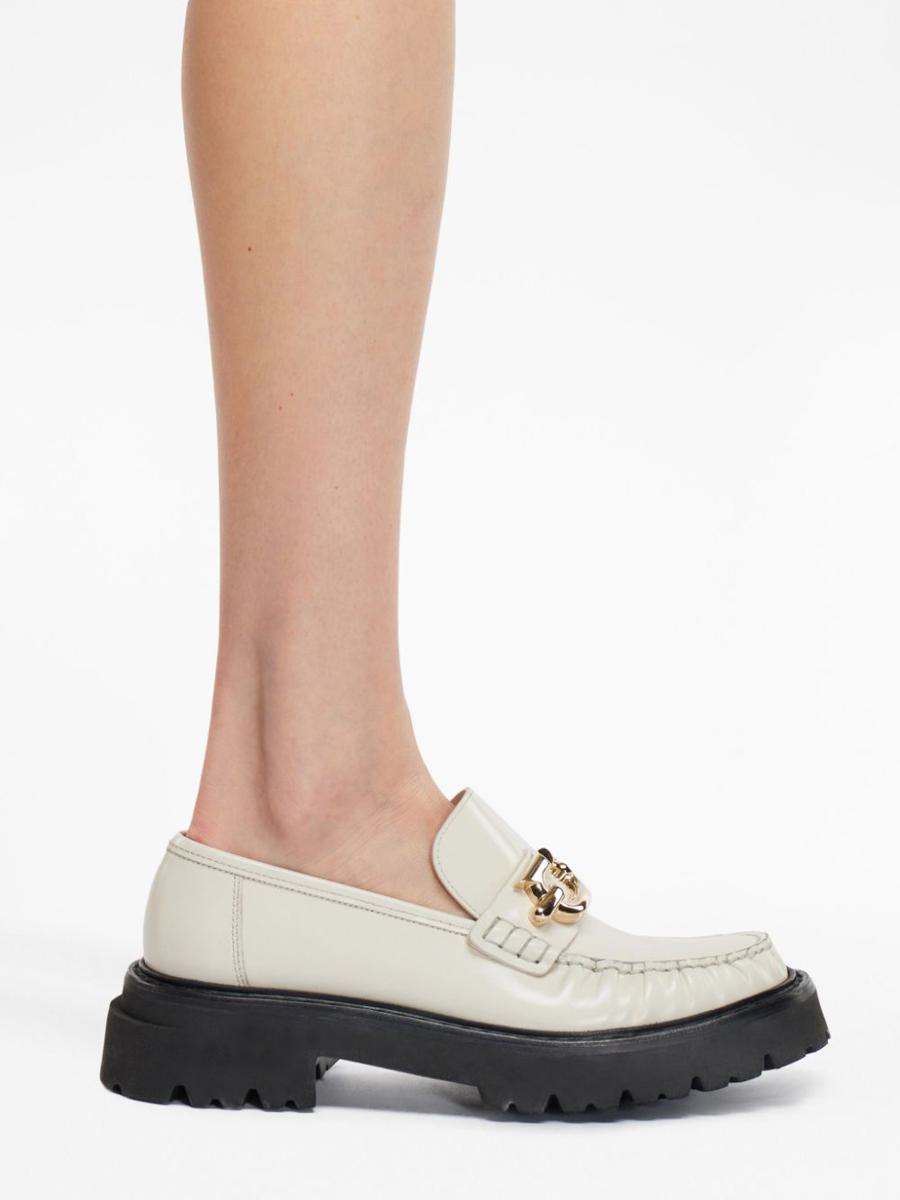 Salvatore Ferragamo Gancio Leather Loafers