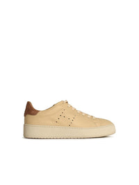 Hogan 'H672' Beige Leather Sneakers