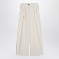 Mkdt Studio Wide Écru Trousers In
