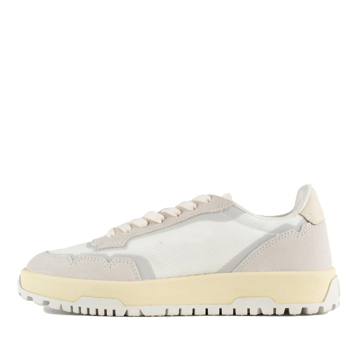 Autry Marshmallow And White Mesh And Suede Wildpace Low Sneakers