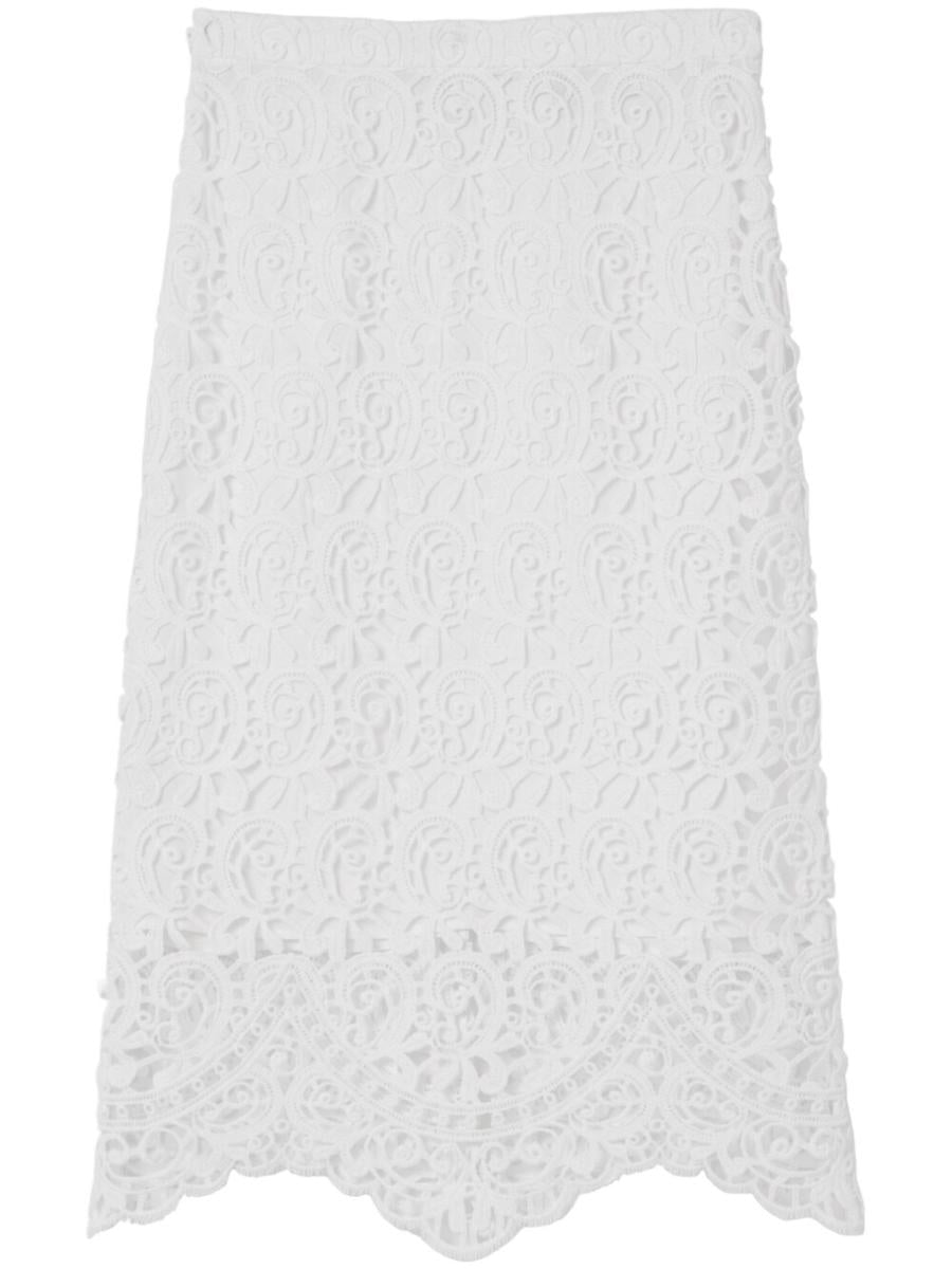 Burberry Lace Midi Skirt